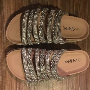 JEWEL SLIP ON SANDAL
